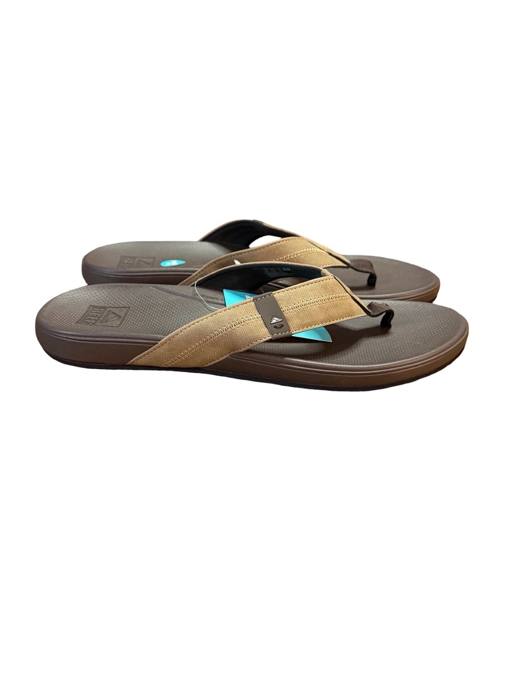 Reef Cushion Phantom 2.0 Flip-Flop Sandals Men’s Size 12 Brown/Black